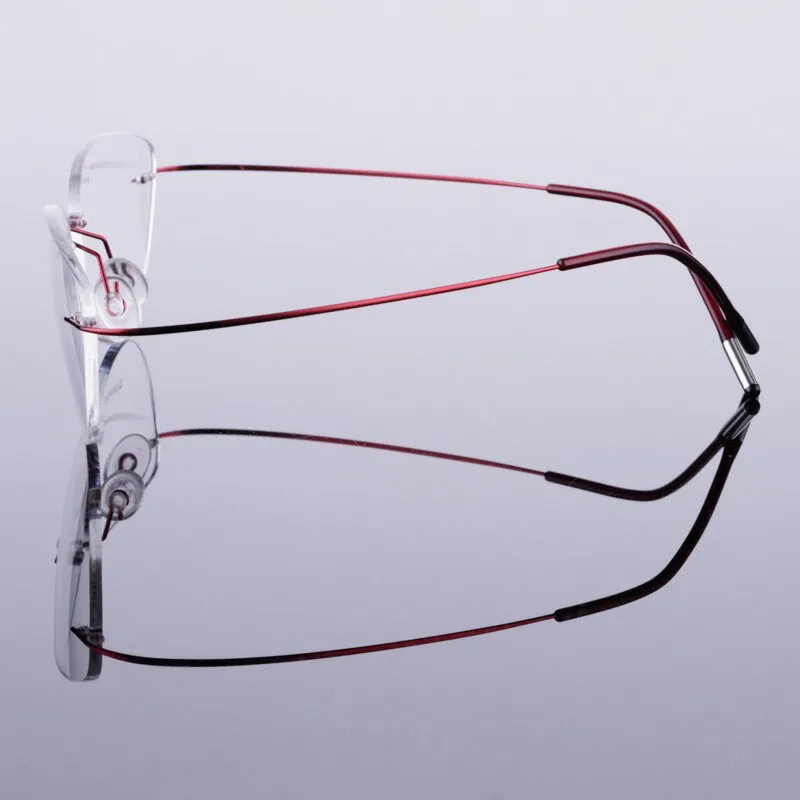Women's Eyeglasses Flexible Memory Titanium Rimless N20003