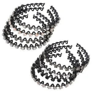 Womens Hair Accessories Short Hair Accessories for Women Pearl Headbands for Women Wavy Headband