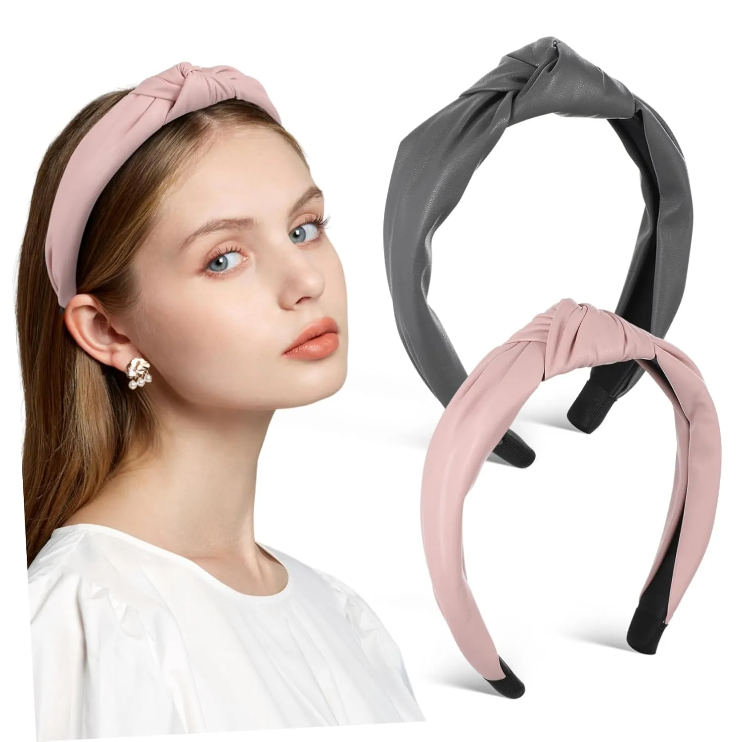 Womens Headband Top Knot Headband Women and Girls Fashion Hair Bands Styling Hair Accessories
