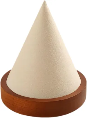 Wooden Bangle Holder Watch Organizer Cone Tower Multifunction Decor Jewelry Stand Bracelet Display Stand for Bedroom Office , Beige