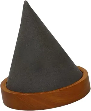 Wooden Bangle Holder Watch Organizer Cone Tower Multifunction Decor Jewelry Stand Bracelet Display Stand for Bedroom Office , Grey