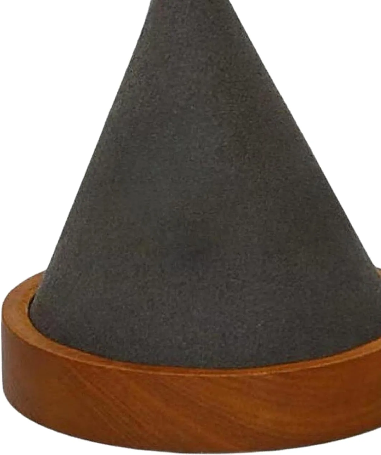 Wooden Bangle Holder Watch Organizer Cone Tower Multifunction Decor Jewelry Stand Bracelet Display Stand for Bedroom Office , Grey
