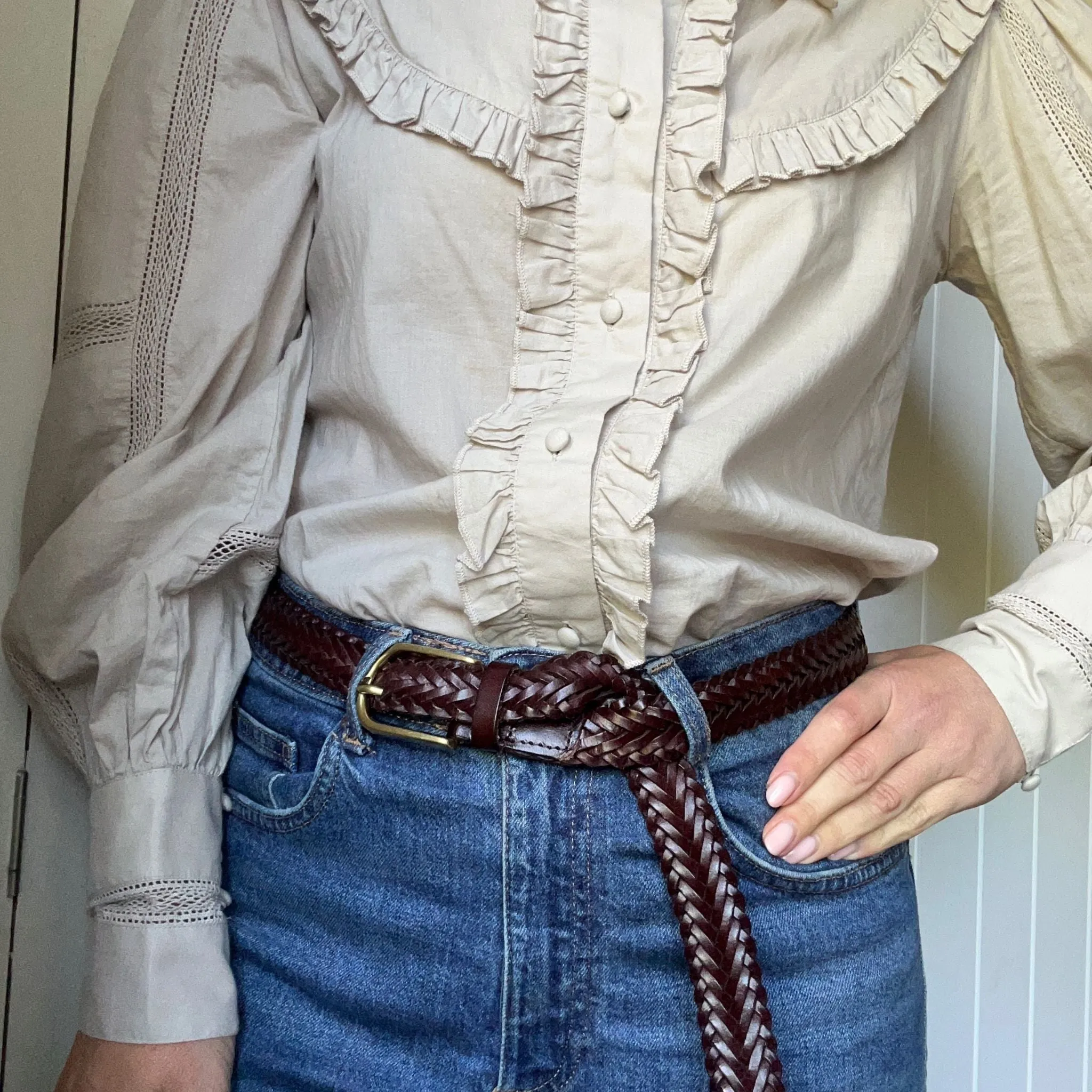 Woven Leather Belts