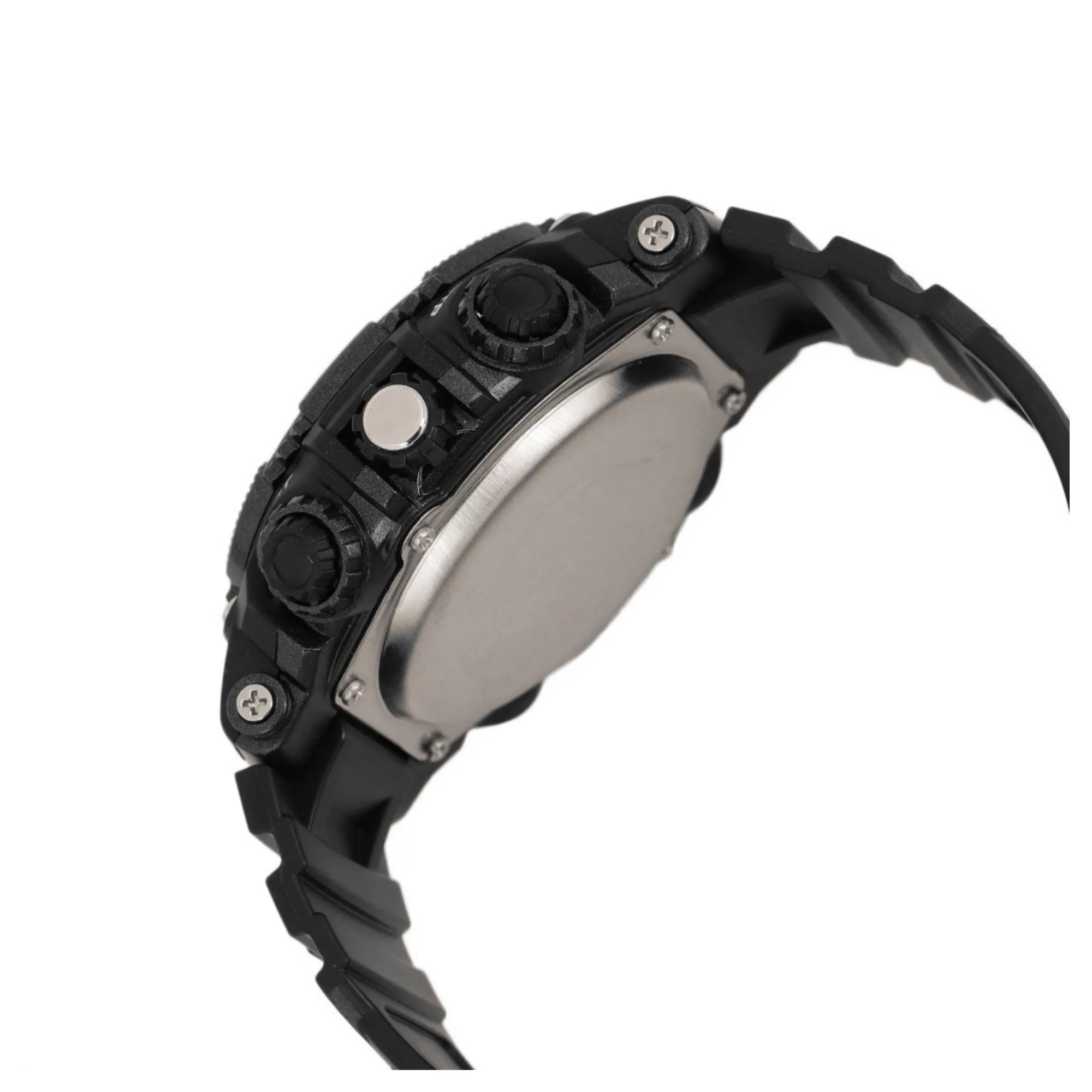WW1381 Q&Q Dual Time Sports Fiber Belt Watch GW87J003Y