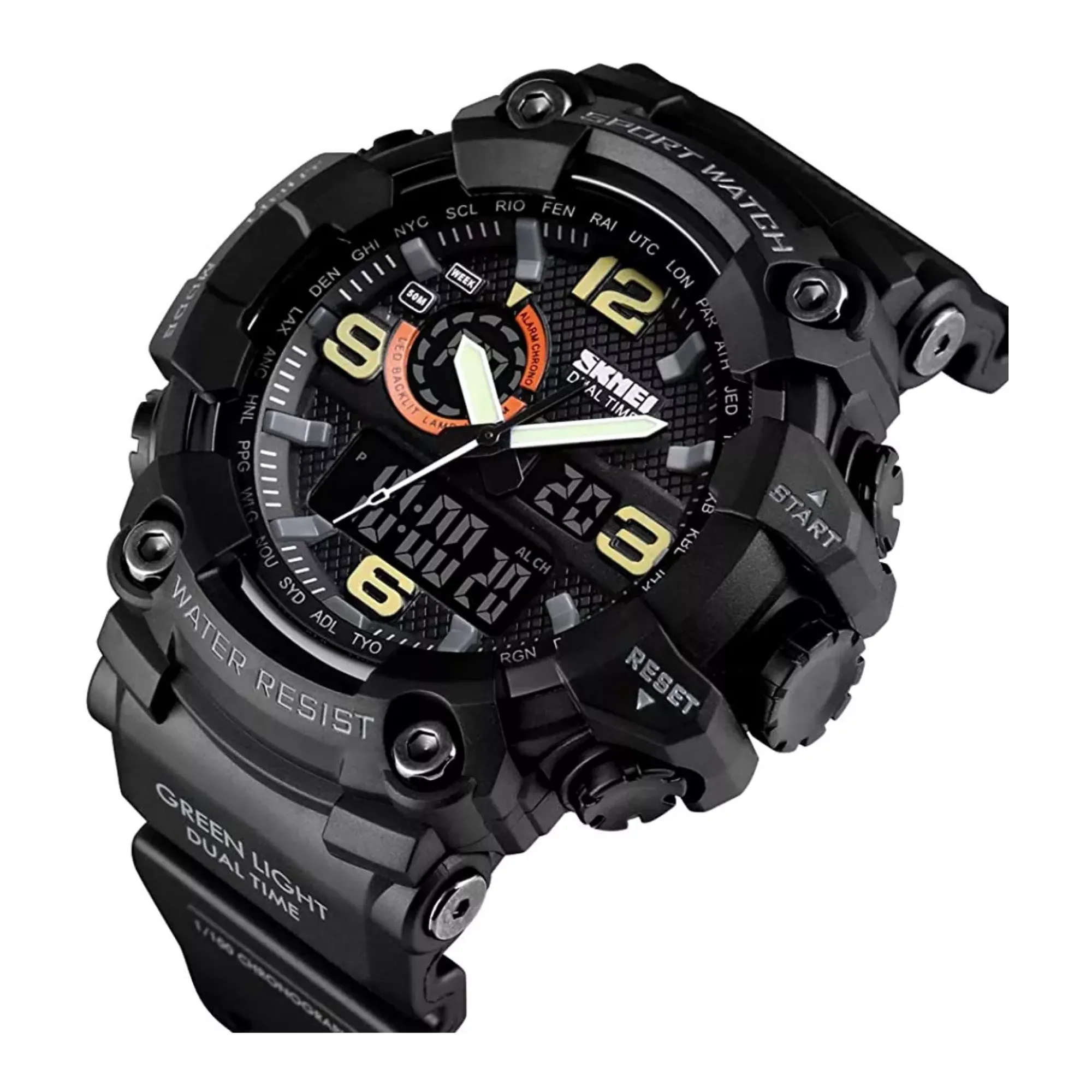 WW1537 SKMEI Sports Dual Time Fiber Belt Watch 1520
