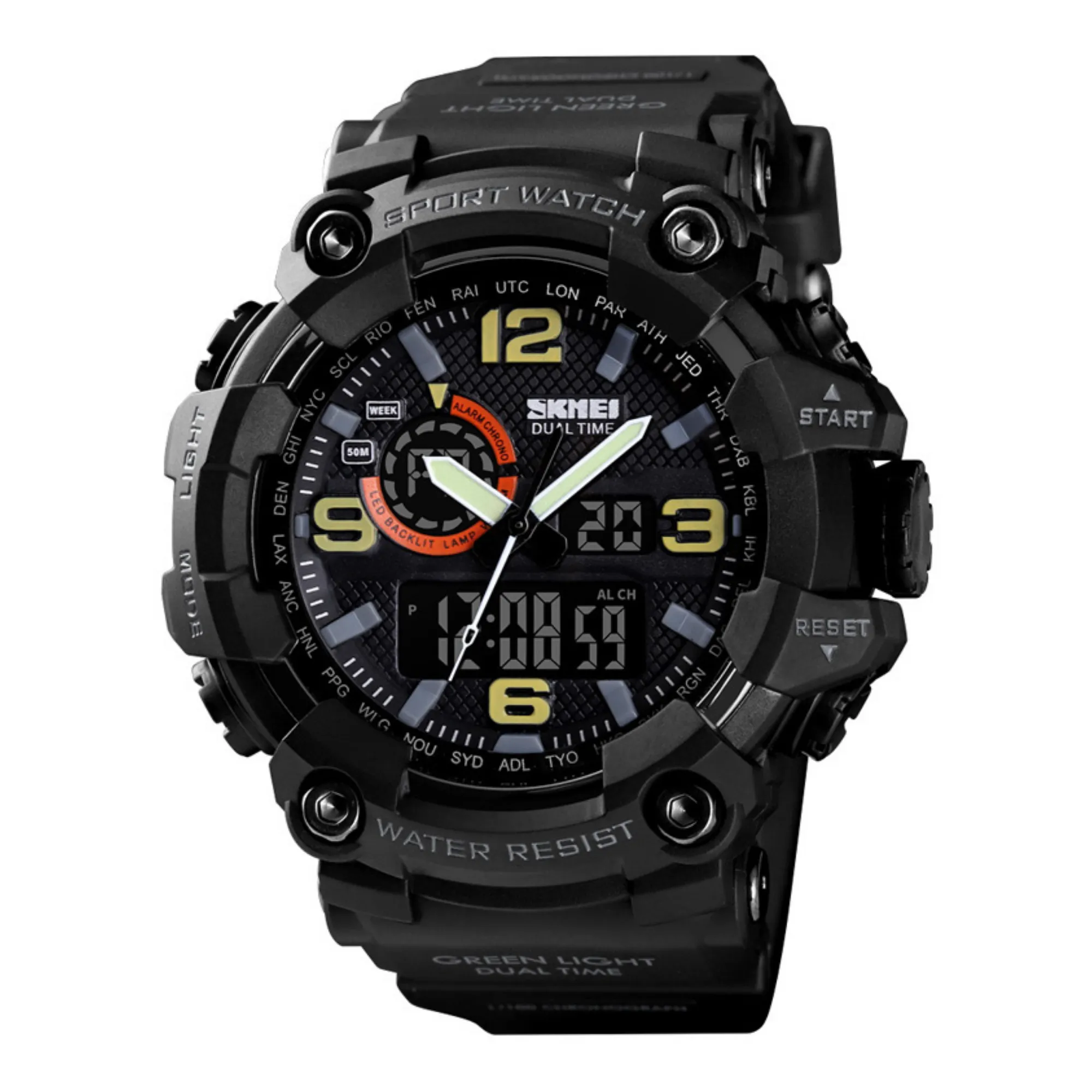 WW1537 SKMEI Sports Dual Time Fiber Belt Watch 1520