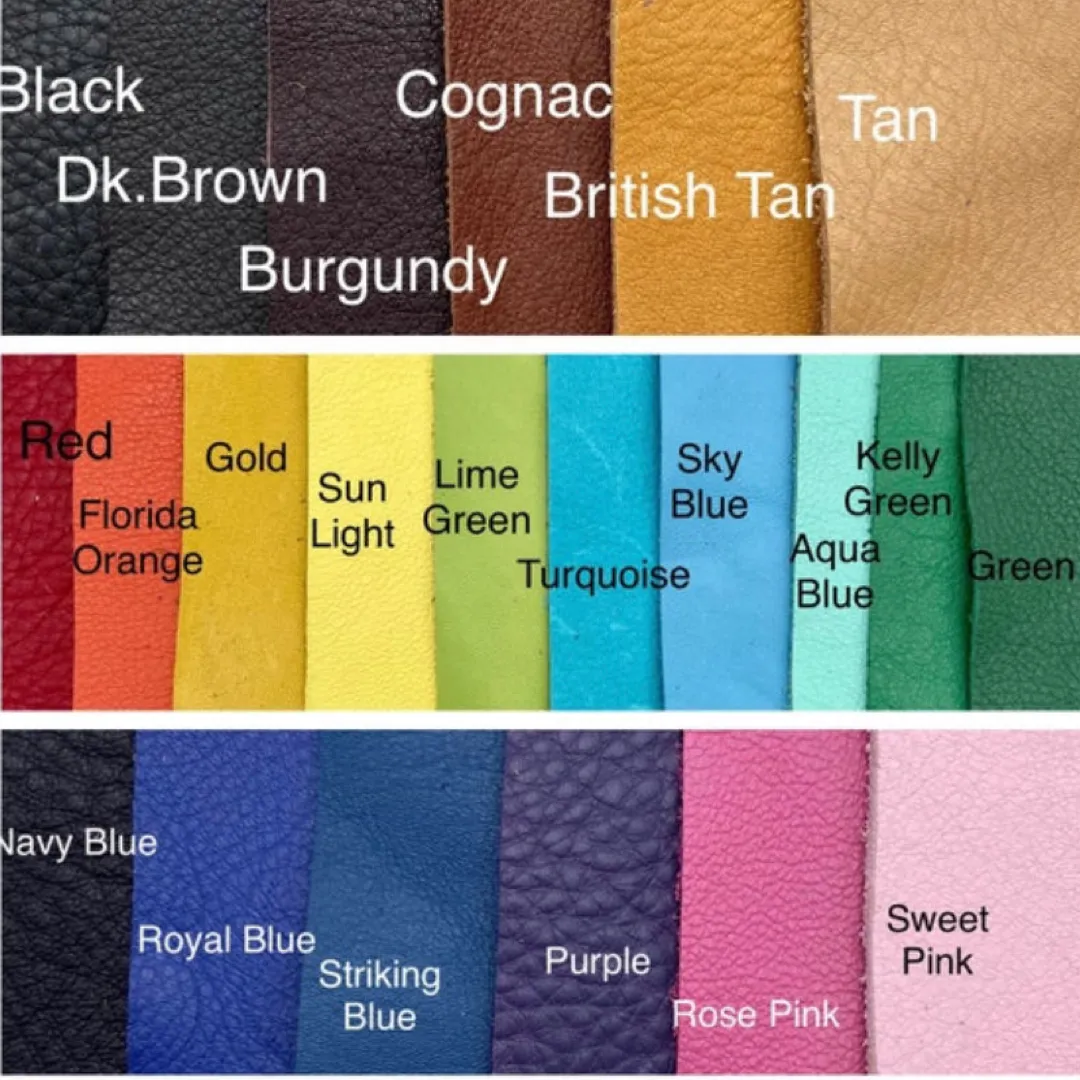 XL Leather Zipper Pouch (8" zipper)