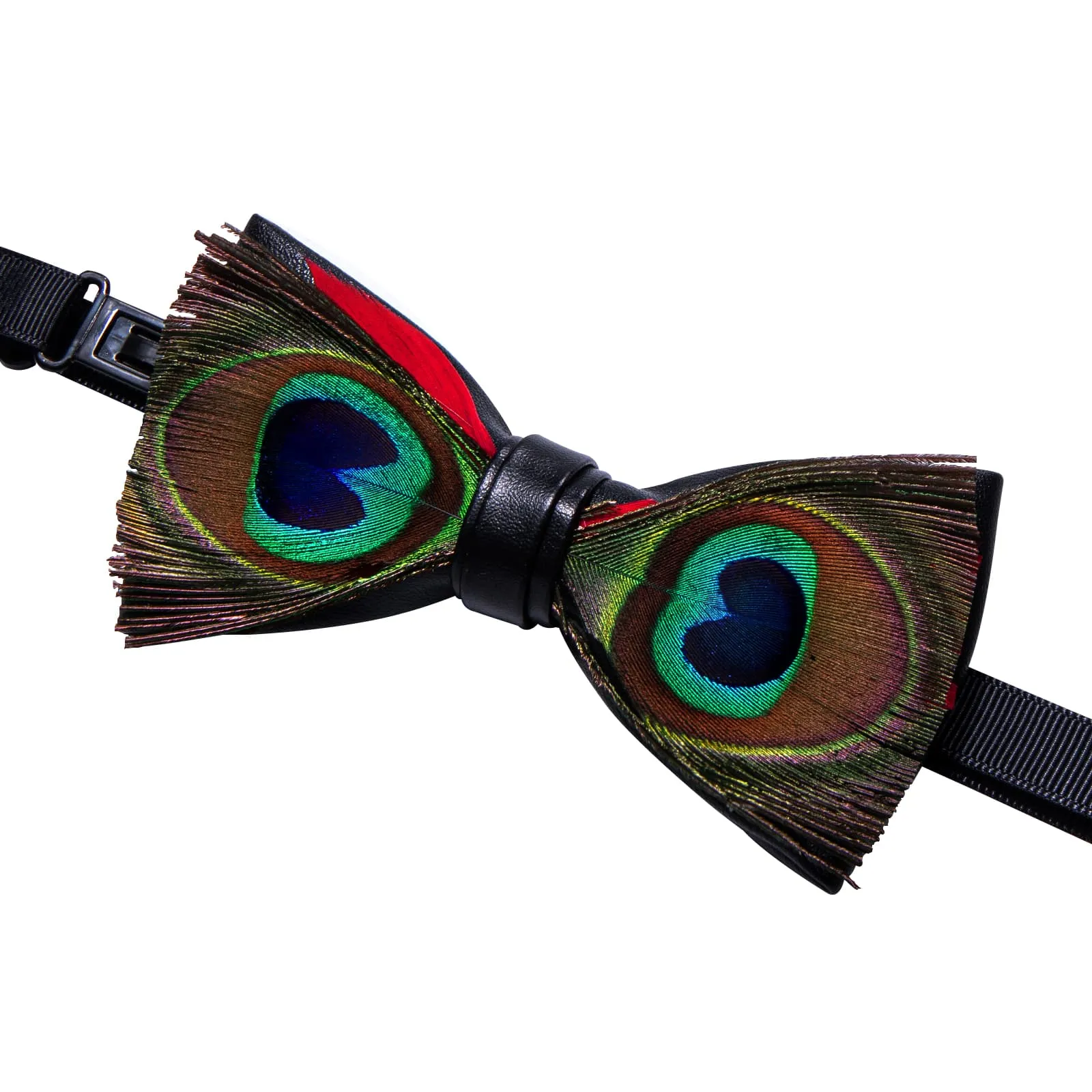 YourTies Brown Blue Novelty Pattern Mens Pre-tied Bowtie Feather Bow Ties