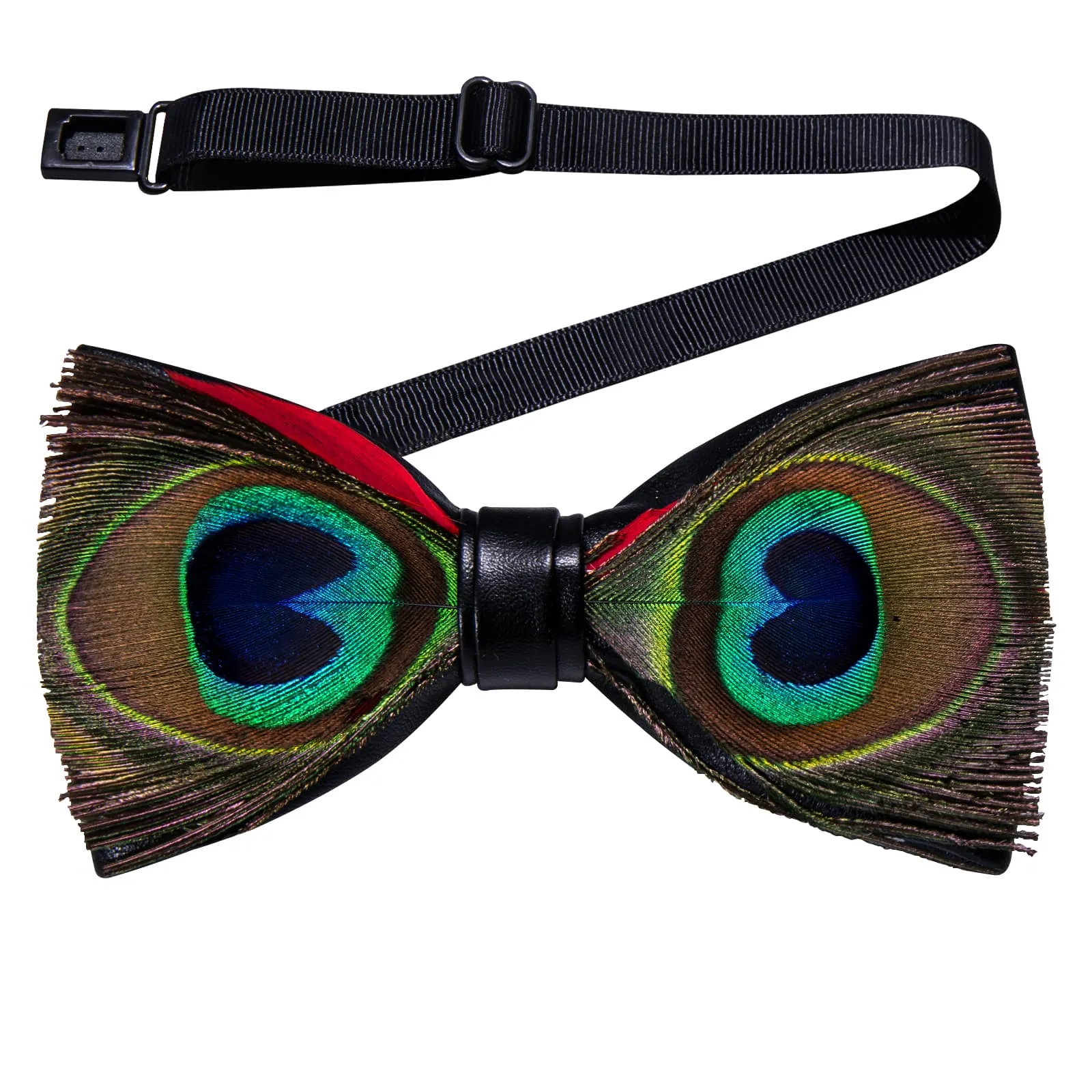 YourTies Brown Blue Novelty Pattern Mens Pre-tied Bowtie Feather Bow Ties