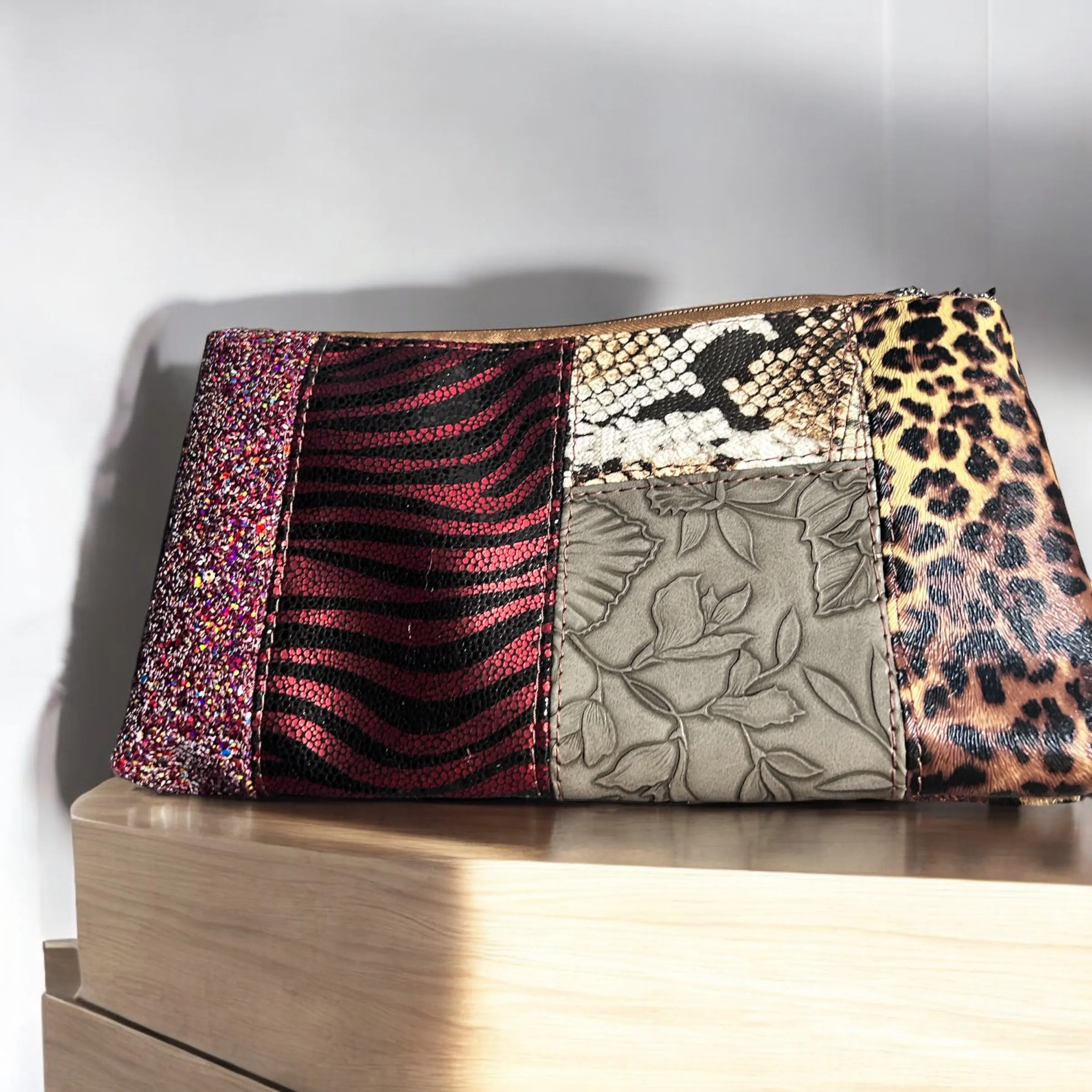 Zero Waste #4 Animal Edition Zipper Pouch, Accessory Pouch