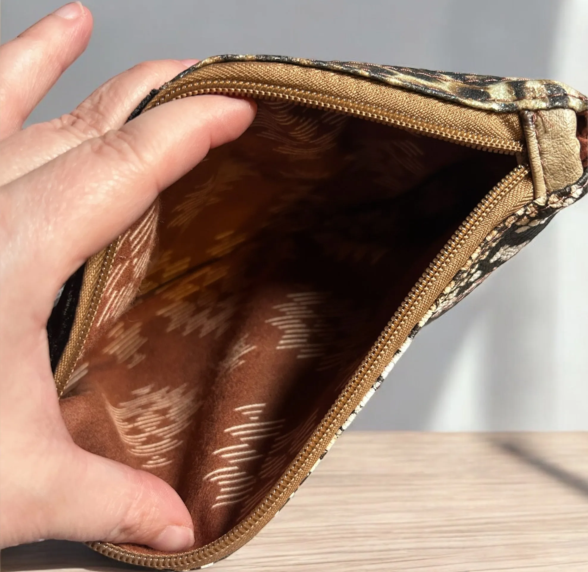 Zero Waste #4 Animal Edition Zipper Pouch, Accessory Pouch