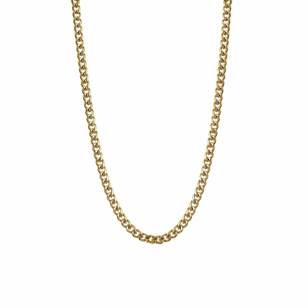 Zoé 4mm Classic Curb Chain Necklace