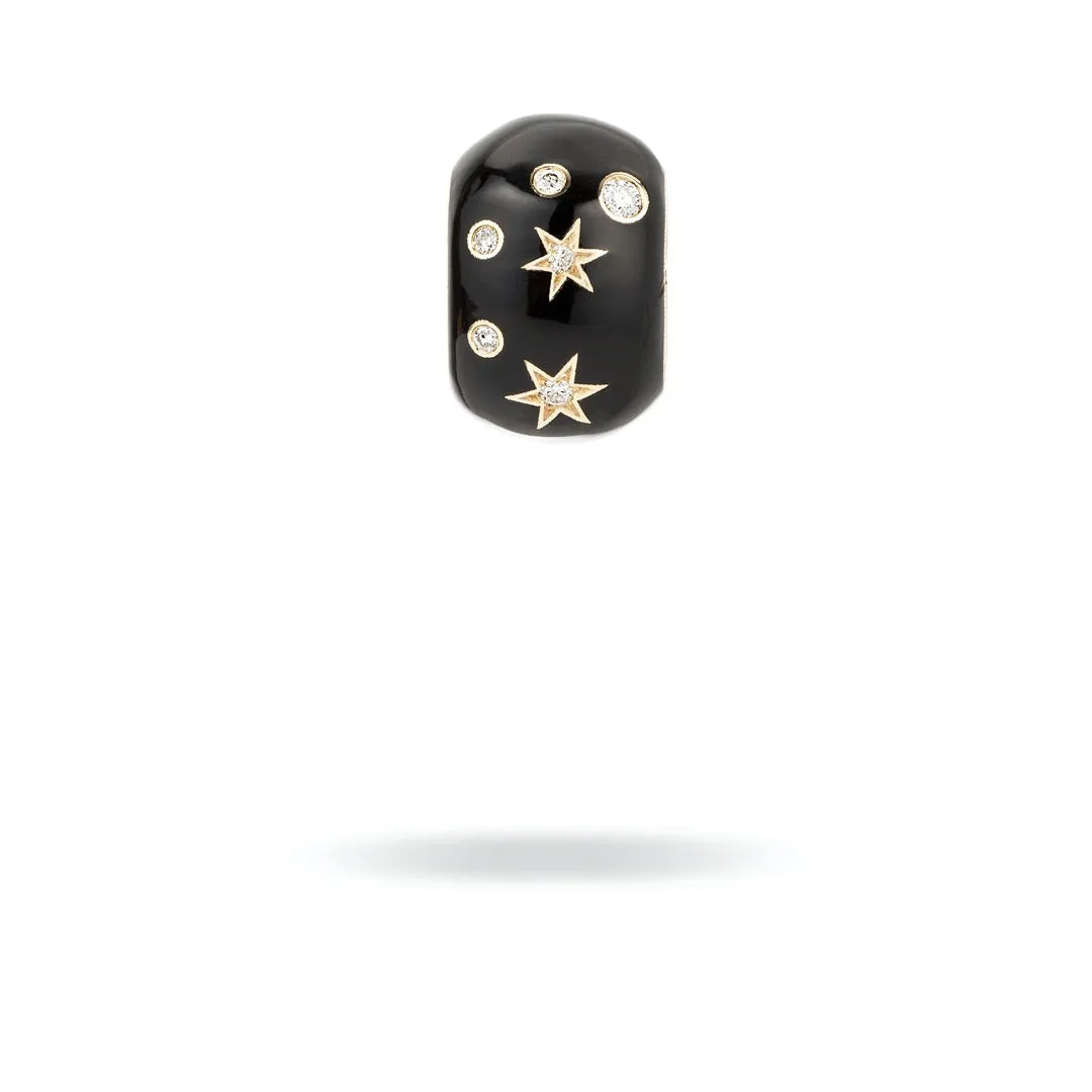 Zodiac Ceramic   Diamond Capricorn Big Bead