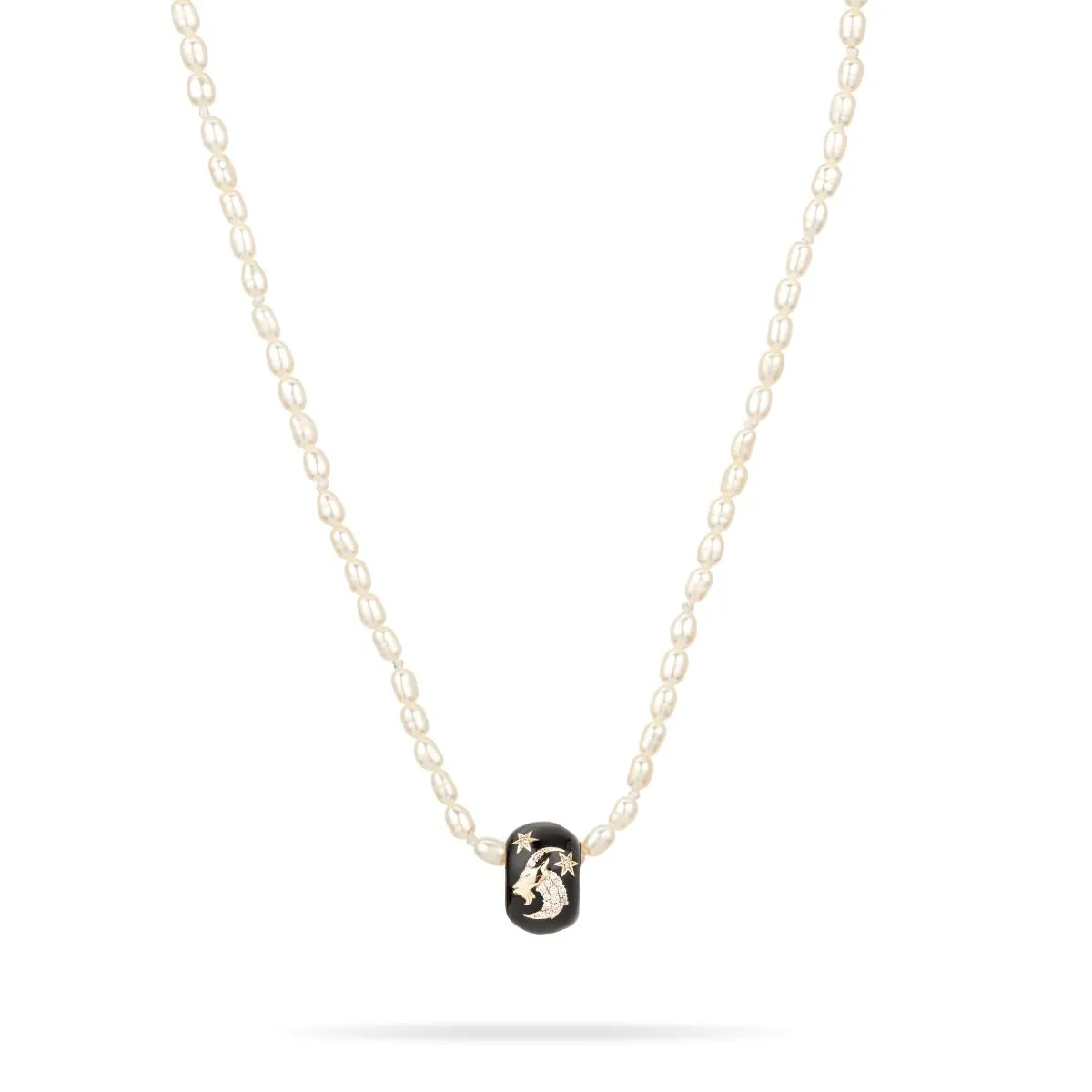Zodiac Ceramic   Diamond Capricorn Big Bead