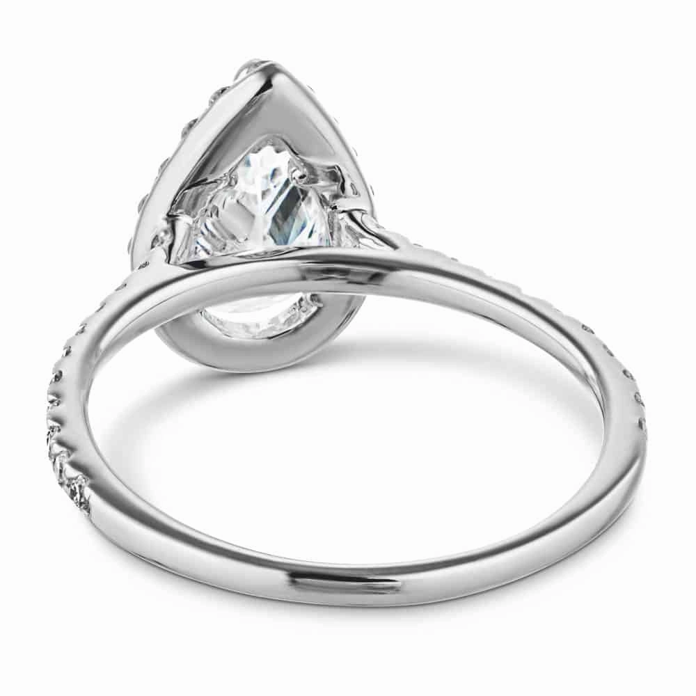 Zoey Lab Grown Diamond Cathedral Halo Engagement Ring Daily Classic Real Item