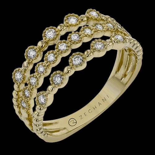 ZR1610-Y Right Hand Ring in 14k Gold with Diamonds Glamorous Art Durable Accessory