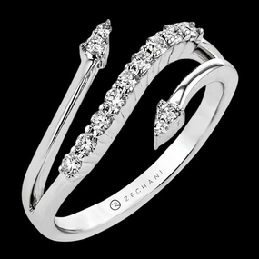 Branded Adornment ZR1700 Right Hand Ring in 14k Gold with Diamonds