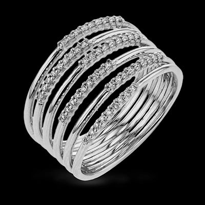 ZR1807 Right Hand Ring in 14k Gold with Diamonds Spring Collection Exclusive Embellishment