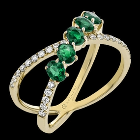 ZR1883-Y Color Ring in 14k Gold with Diamonds Polished Present Petite Gift