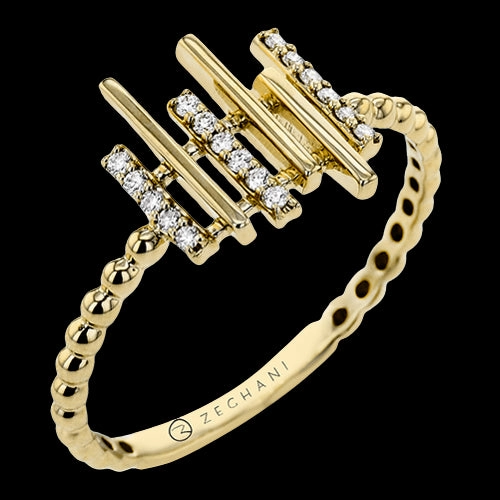 ZR2063-Y Right Hand Ring in 14k Gold with Diamonds Daily Essential