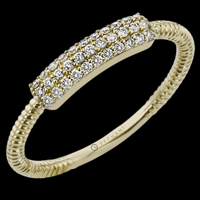 ZR2132-Y Right Hand Ring in 14k Gold with Diamonds Beautiful Embellishment