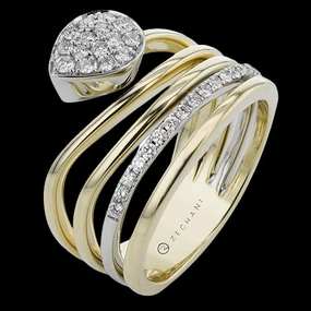 Artisan Touch ZR2379 Right Hand Ring in 14k Gold with Diamonds