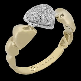 Gift For Her ZR2507 Right Hand Ring in 14k Gold with Diamonds