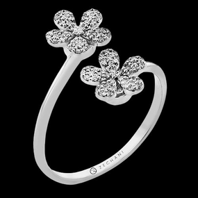 Superior Statement Secure Appearance ZR2567 Right Hand Ring in 14k Gold with Diamonds